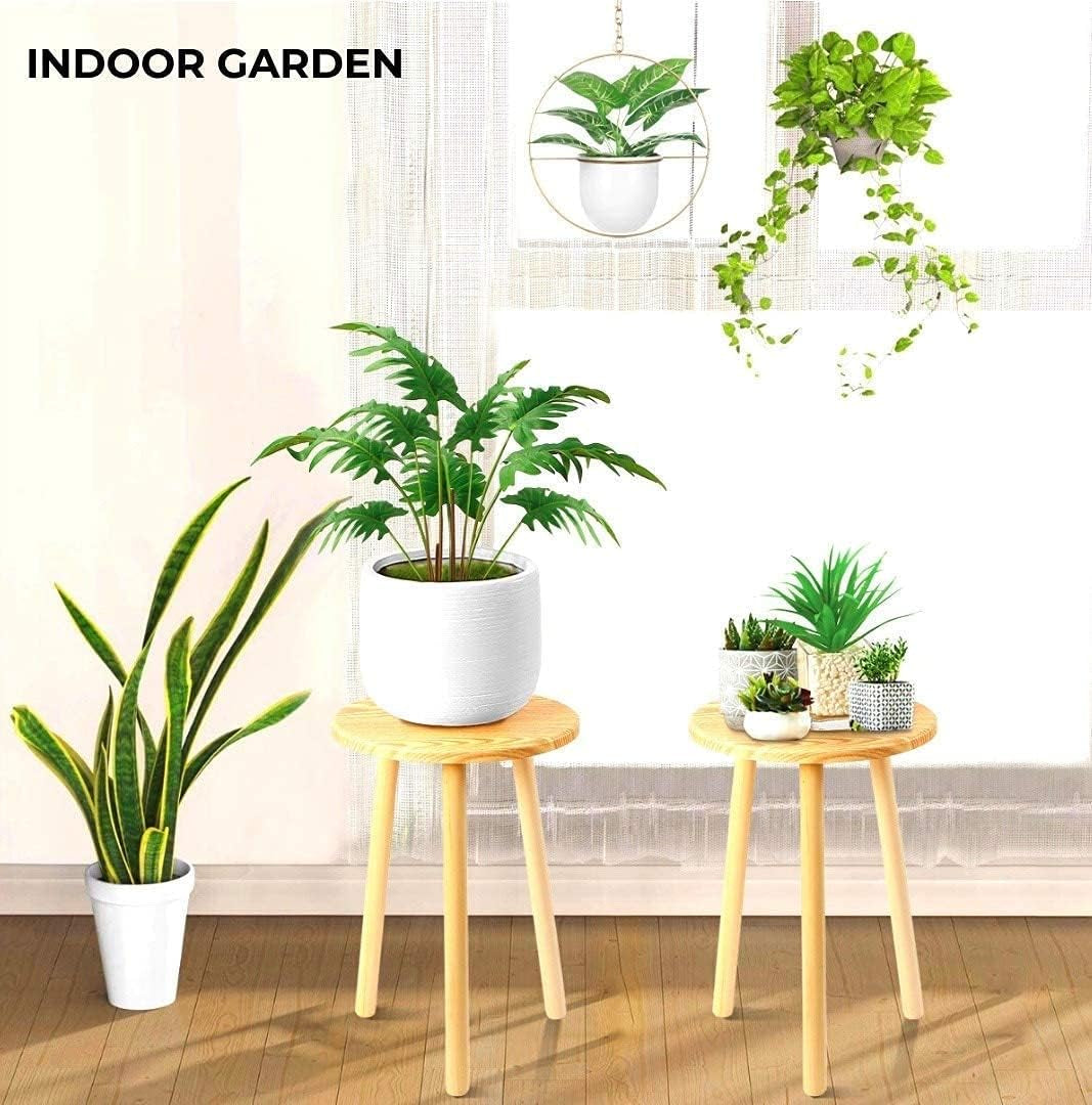 Plant Stand Indoor | Mid Century Plant Stands for Indoor Plants, Tall (16 Inch) Plant Stand, Plant Table, Small Side Table (NO Pot & Plant Incld)
