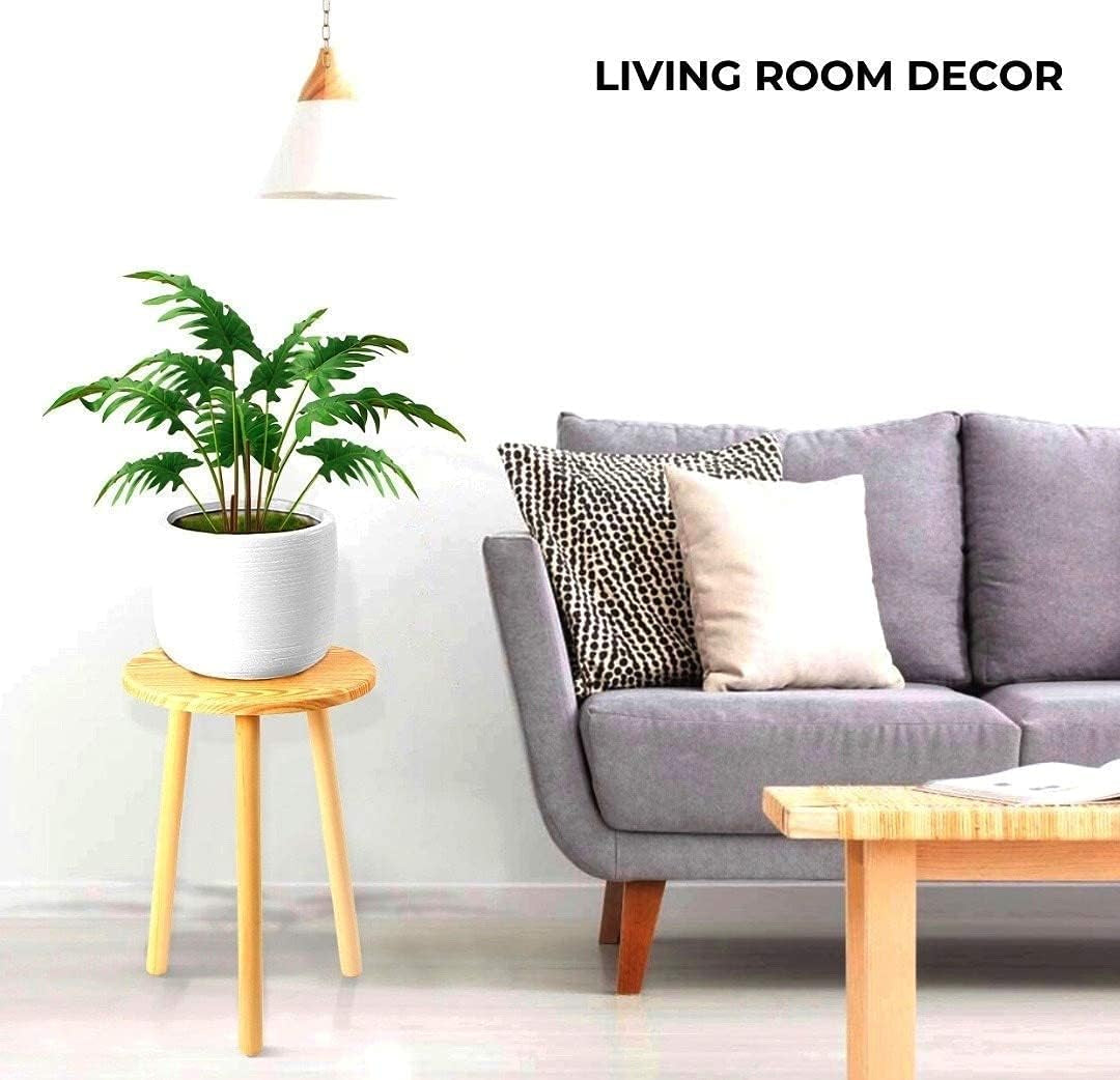 Plant Stand Indoor | Mid Century Plant Stands for Indoor Plants, Tall (16 Inch) Plant Stand, Plant Table, Small Side Table (NO Pot & Plant Incld)