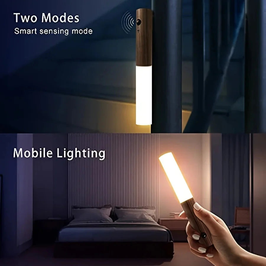 Intelligent Human Body Induction LED Night Light β Rechargeable Wall Light for Corridor, Cabinet, and Toilet