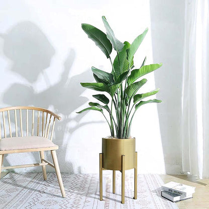 Planter Stand, Pot Stand for Plants, Metal Plants，Metal Plant Pot on Stand Flower Plant Stand Plant Shelf Plant Holder with Removable Pot Outdoor Indoor Home Decoration(Pot Included)…